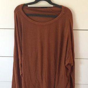 Brandy Melville long sleeve orange t